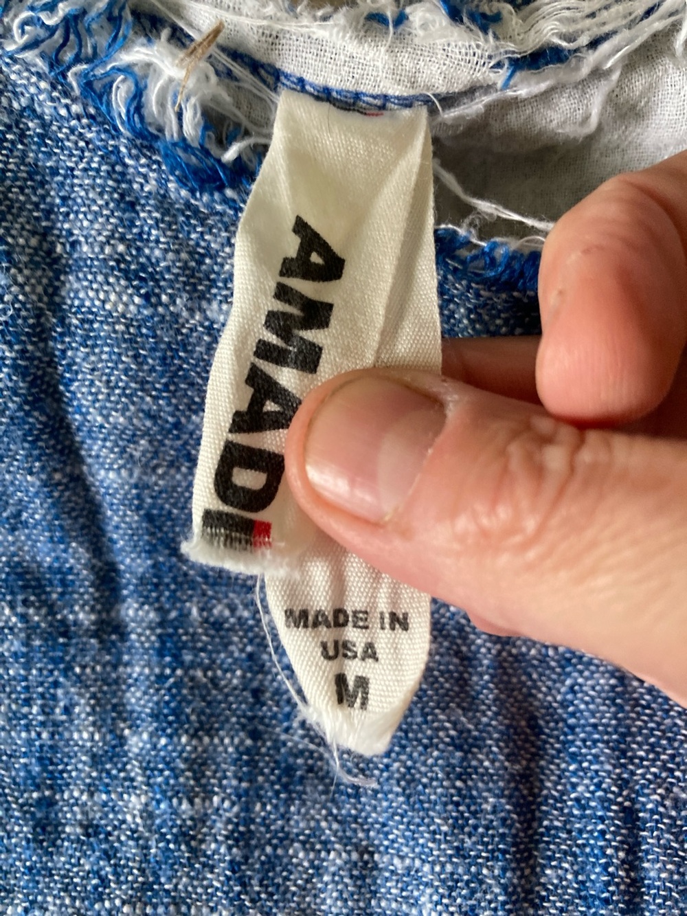 Frayed Woven Sleeveless Top - Blue - Picture 3 of 8